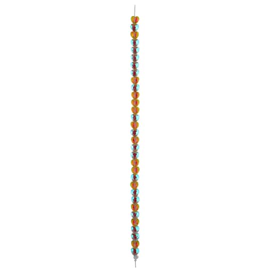 6mm Rainbow AB Glass Heart Beads, 32ct. by Bead Landing™